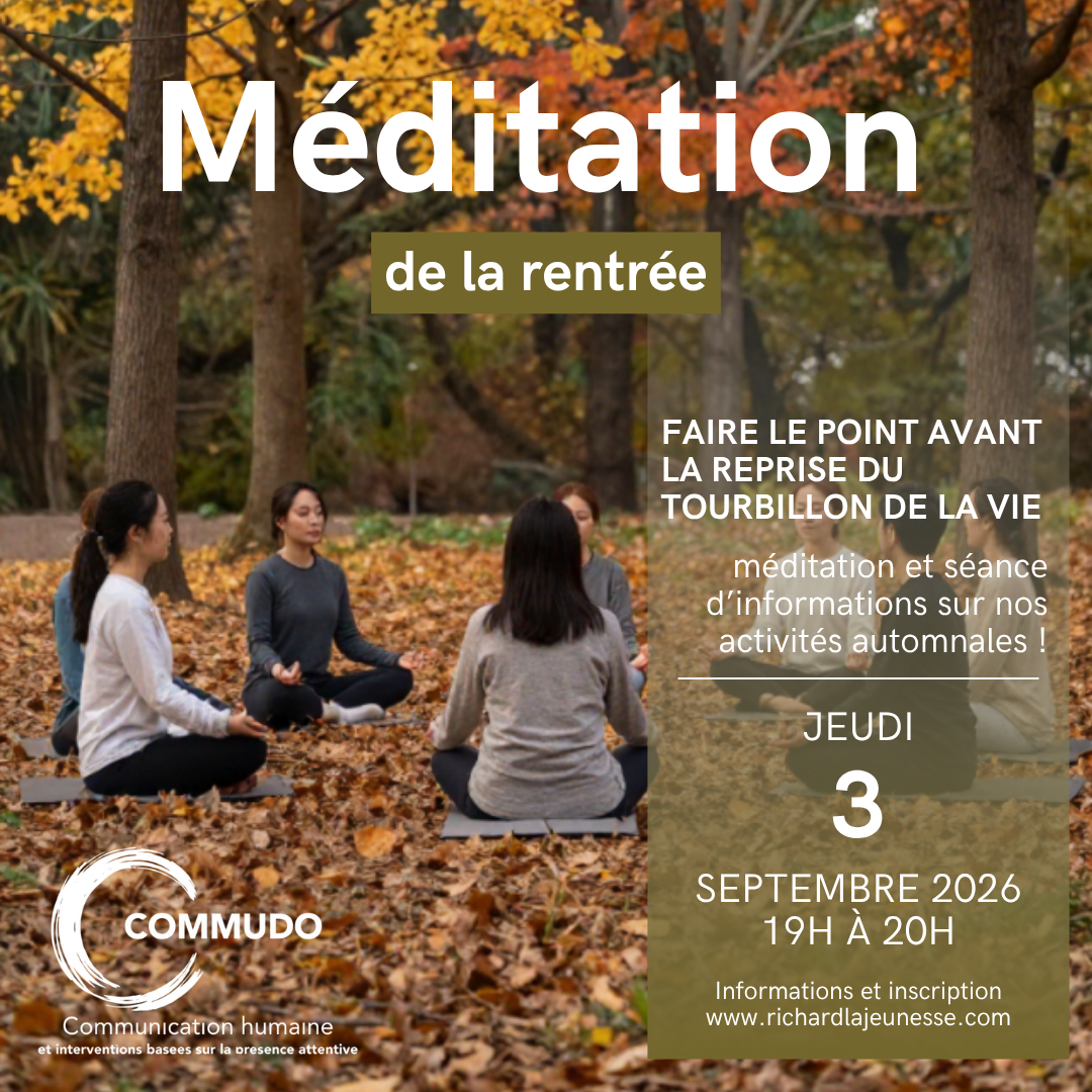 Publication Facebook Méditation de la rentrée